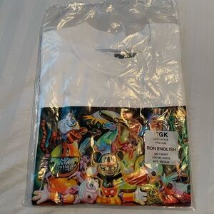 DGK White Tee with Colorful Graphic Ron English